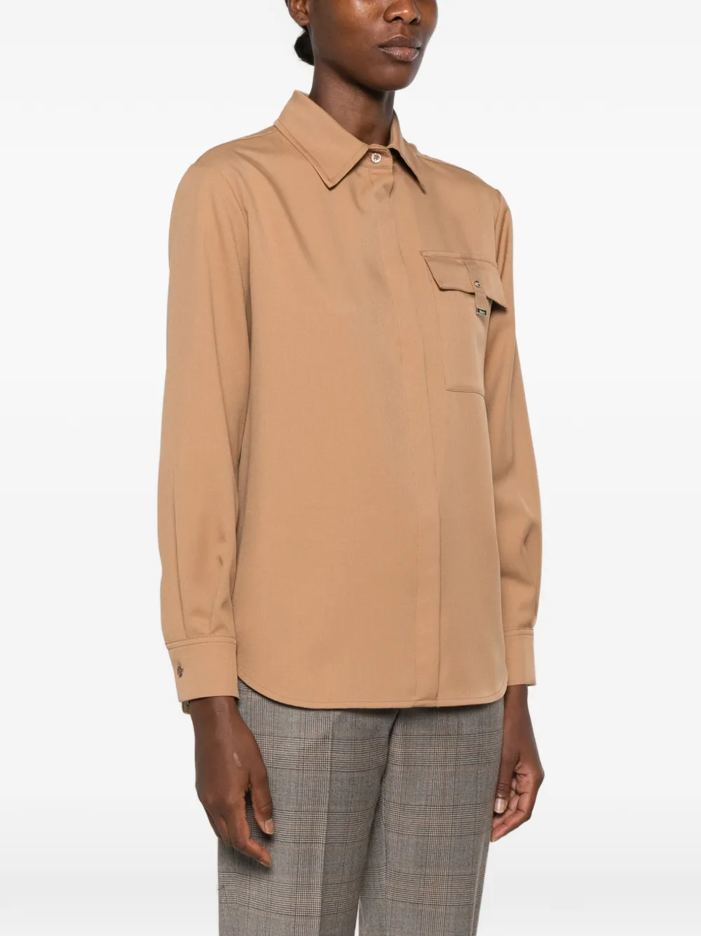Herno Blouse met borstzak Beige