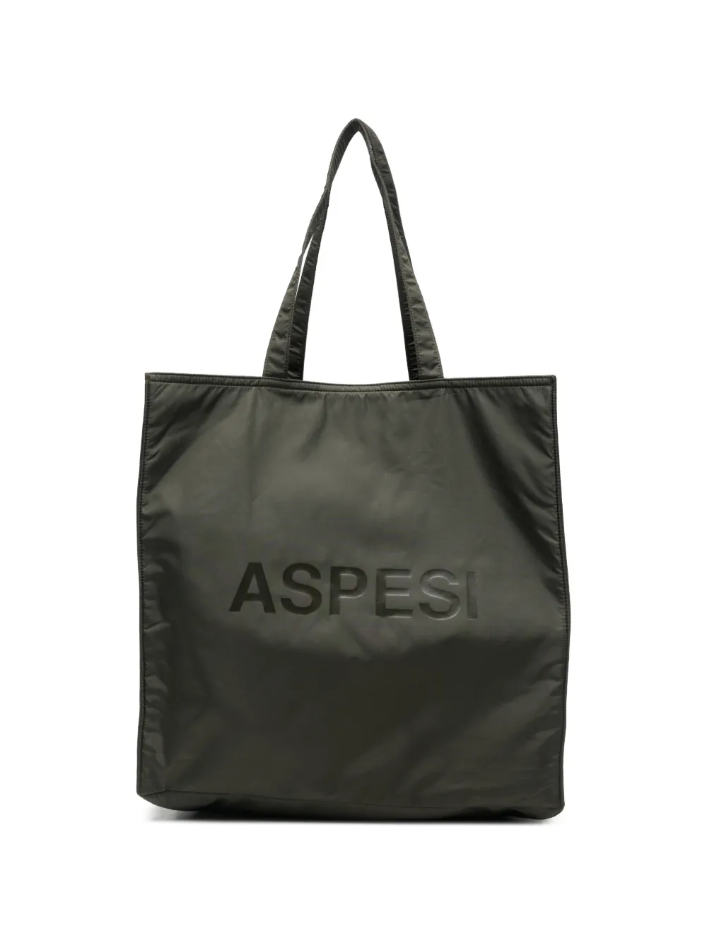 ASPESI logo-print tote bag Groen
