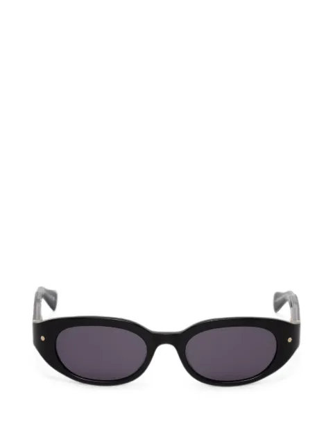 AllSaints lentes de sol con armazón ovalada y placa del logo