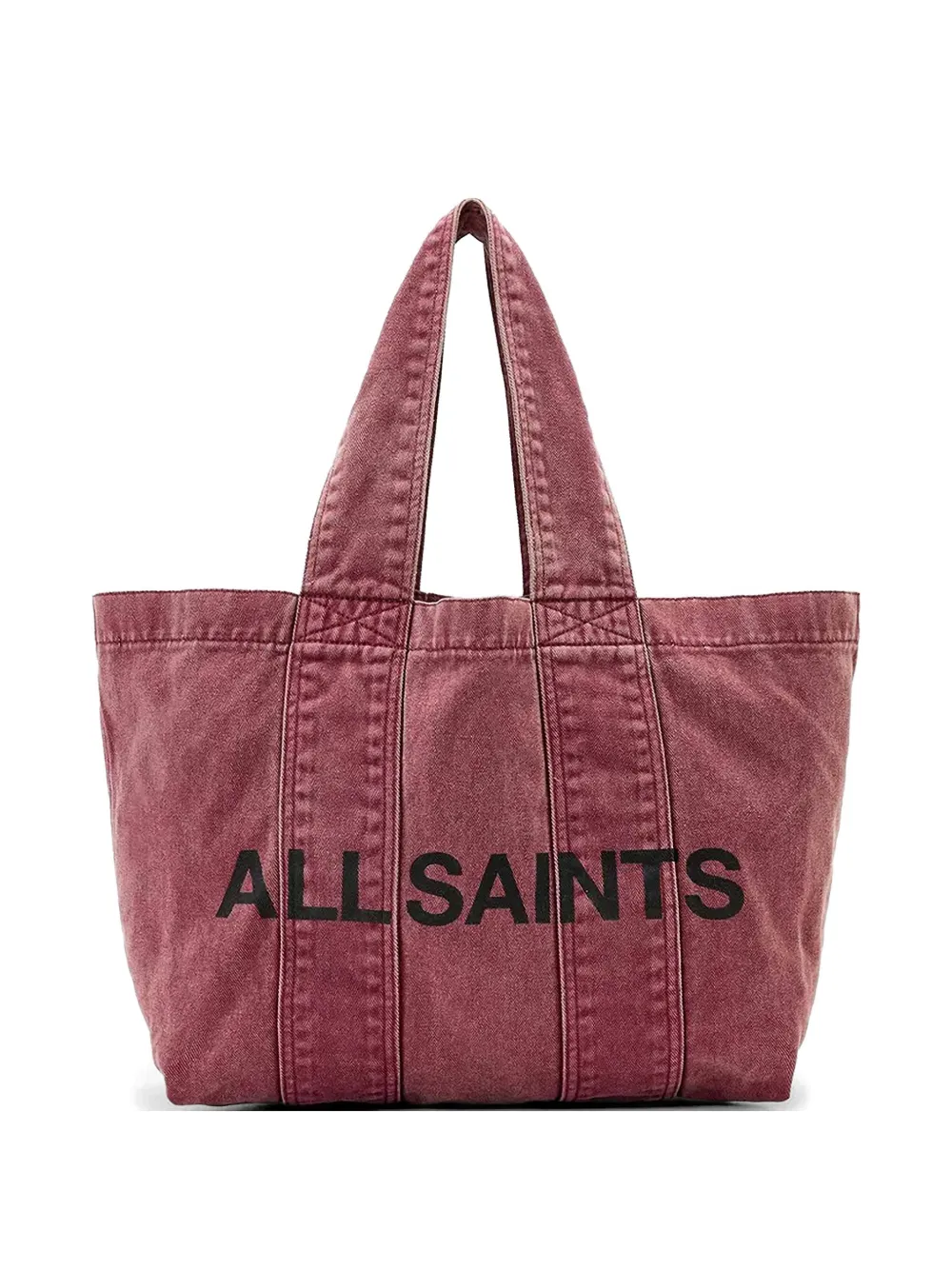 AllSaints logo-print tote bag - Rosso
