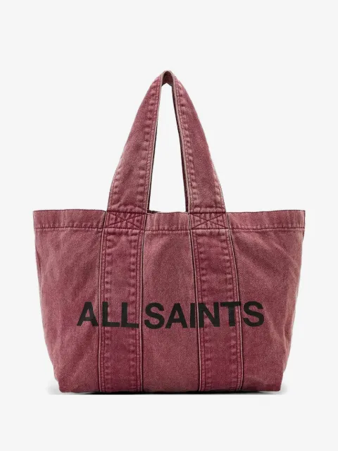 AllSaints logo-print tote bag