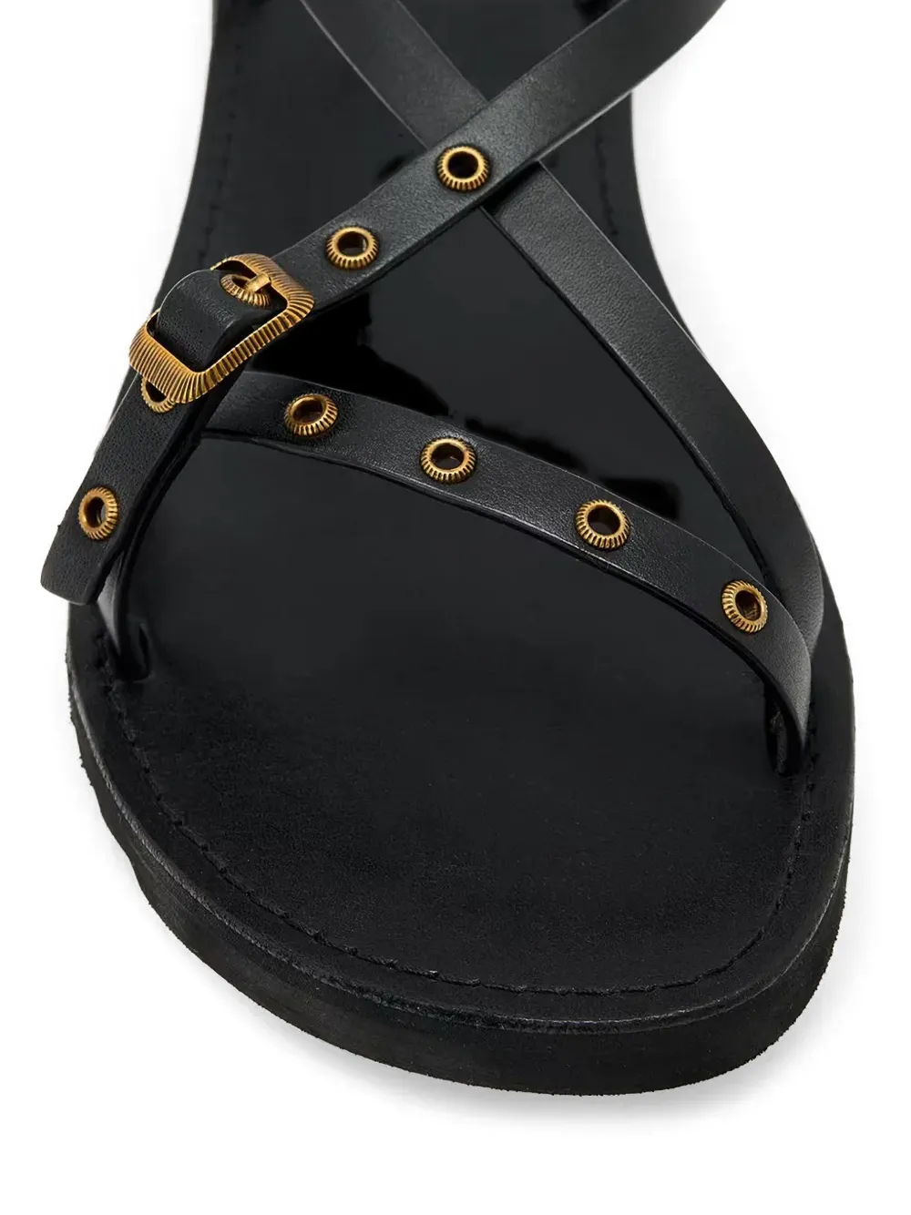 AllSaints Tyla sandalen verfraaid met ringlets Zwart