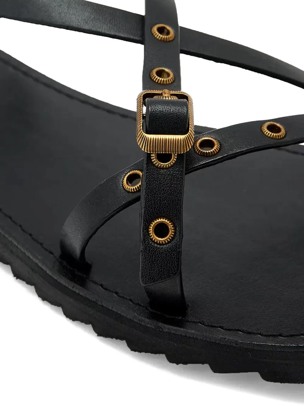 AllSaints Tyla sandalen verfraaid met ringlets Zwart