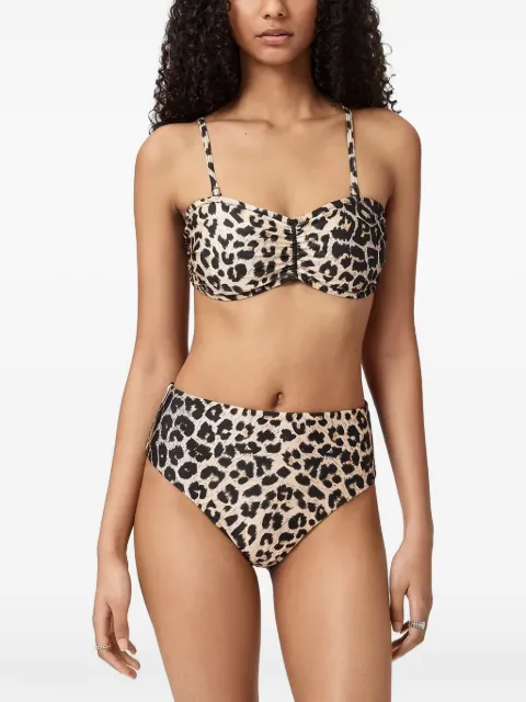 AllSaints Talaria leopard-print bikini bottoms