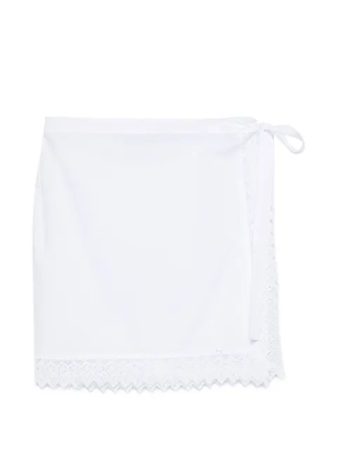 THE NINA STUDIO lace-detail mini skirt
