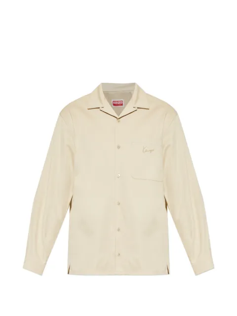 Kenzo logo-embroidered shirt