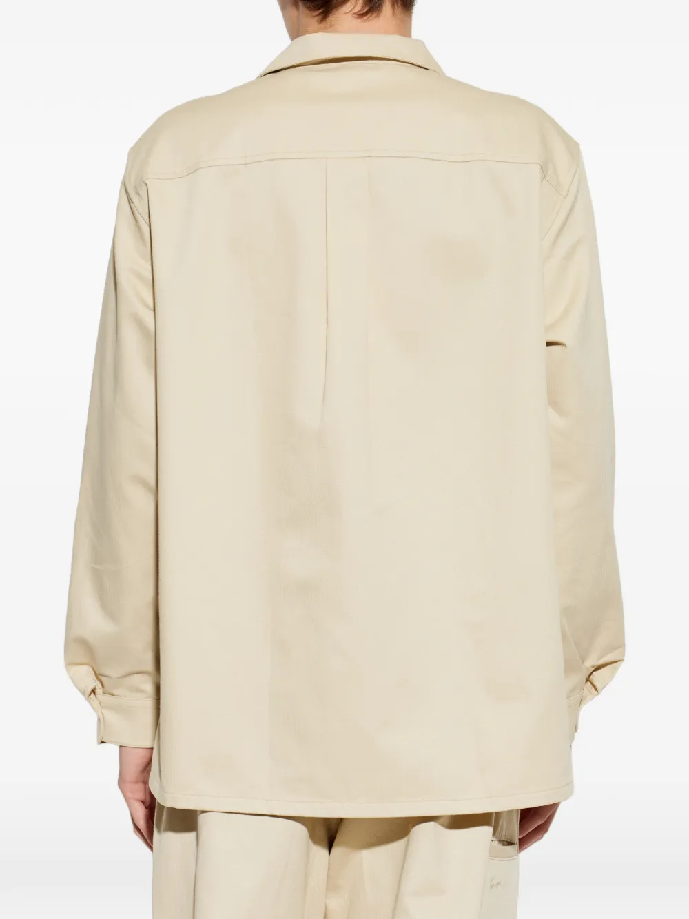 Kenzo Overhemd met geborduurd logo Beige