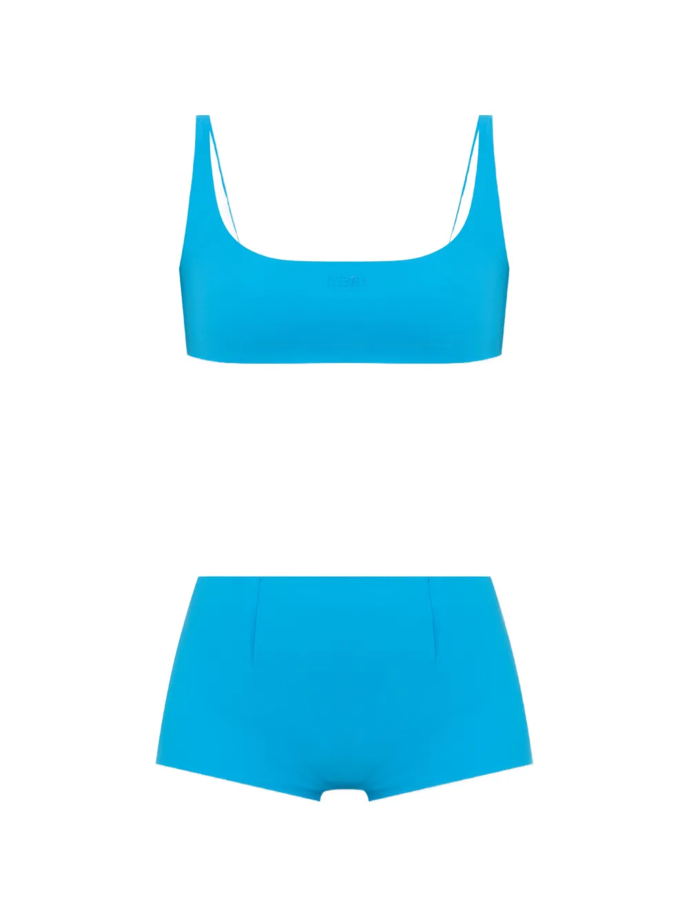 MM6 Maison Margiela logo-print bikini - Blu