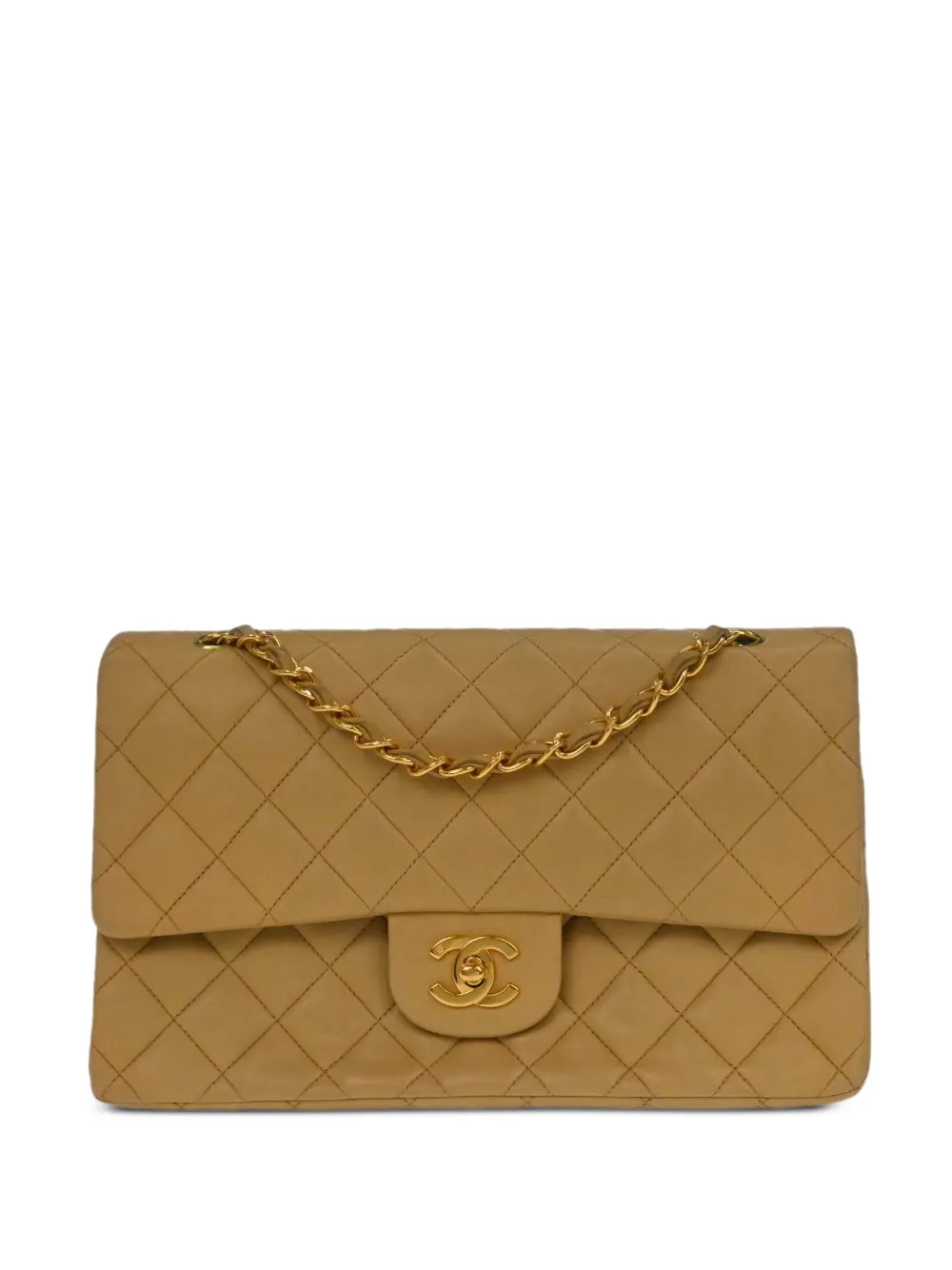 CHANEL Pre-Owned 1992 medium Classic Double Flap shoulder bag - Toni neutri