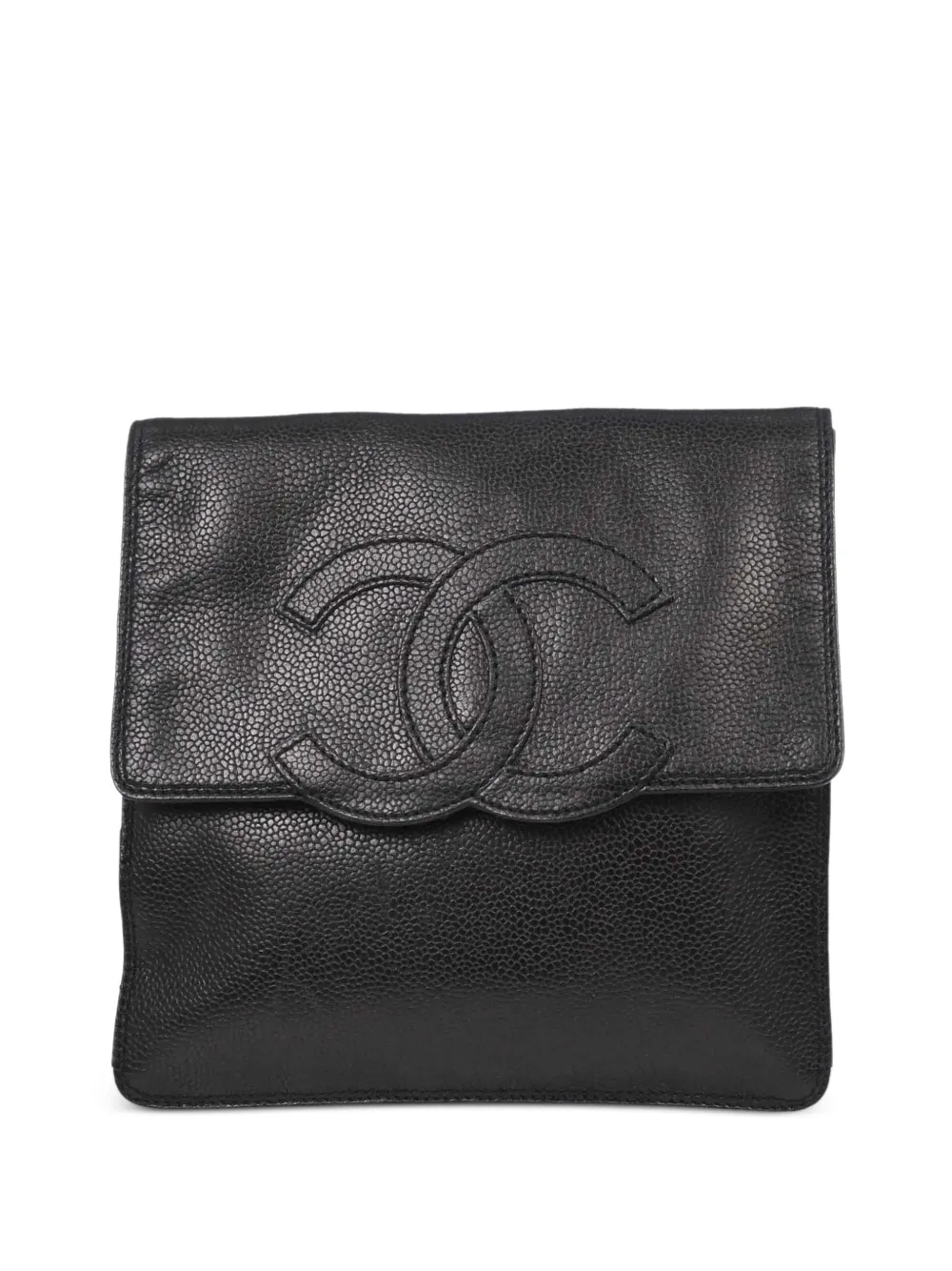 CHANEL Pre-Owned 1998 Caviar Leather CC shoulder bag - Nero