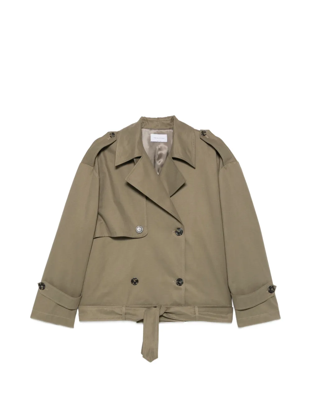 THE NINA STUDIO double-breasted belted jacket
