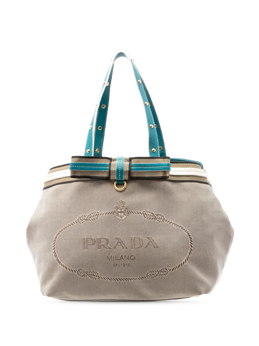 Prada Pre-Owned 2013-2026 Canvas Canapa Logo tote bag - Blue