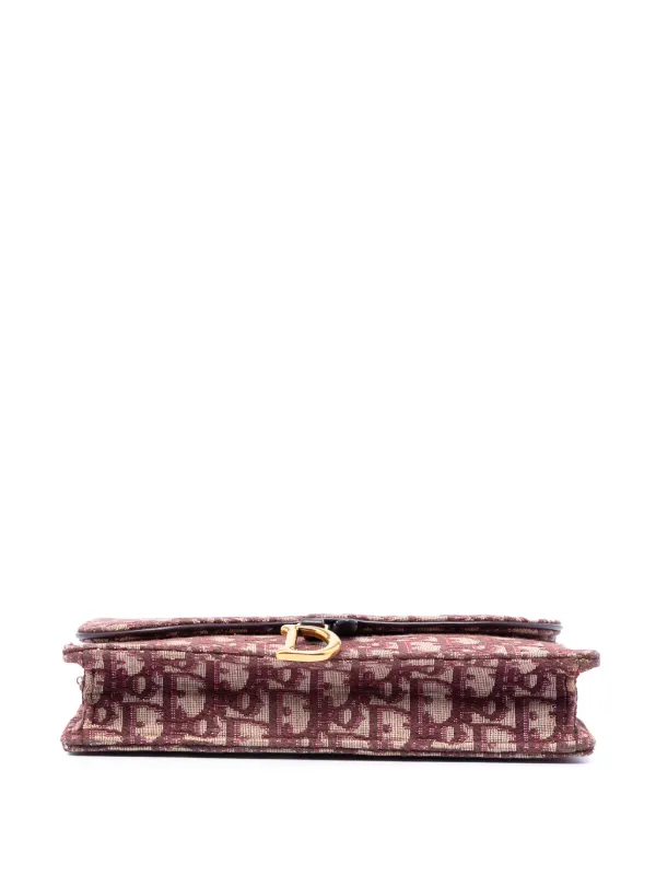 Christian Dior Pre-Owned 2019 Oblique Canvas Saddle Wallet On