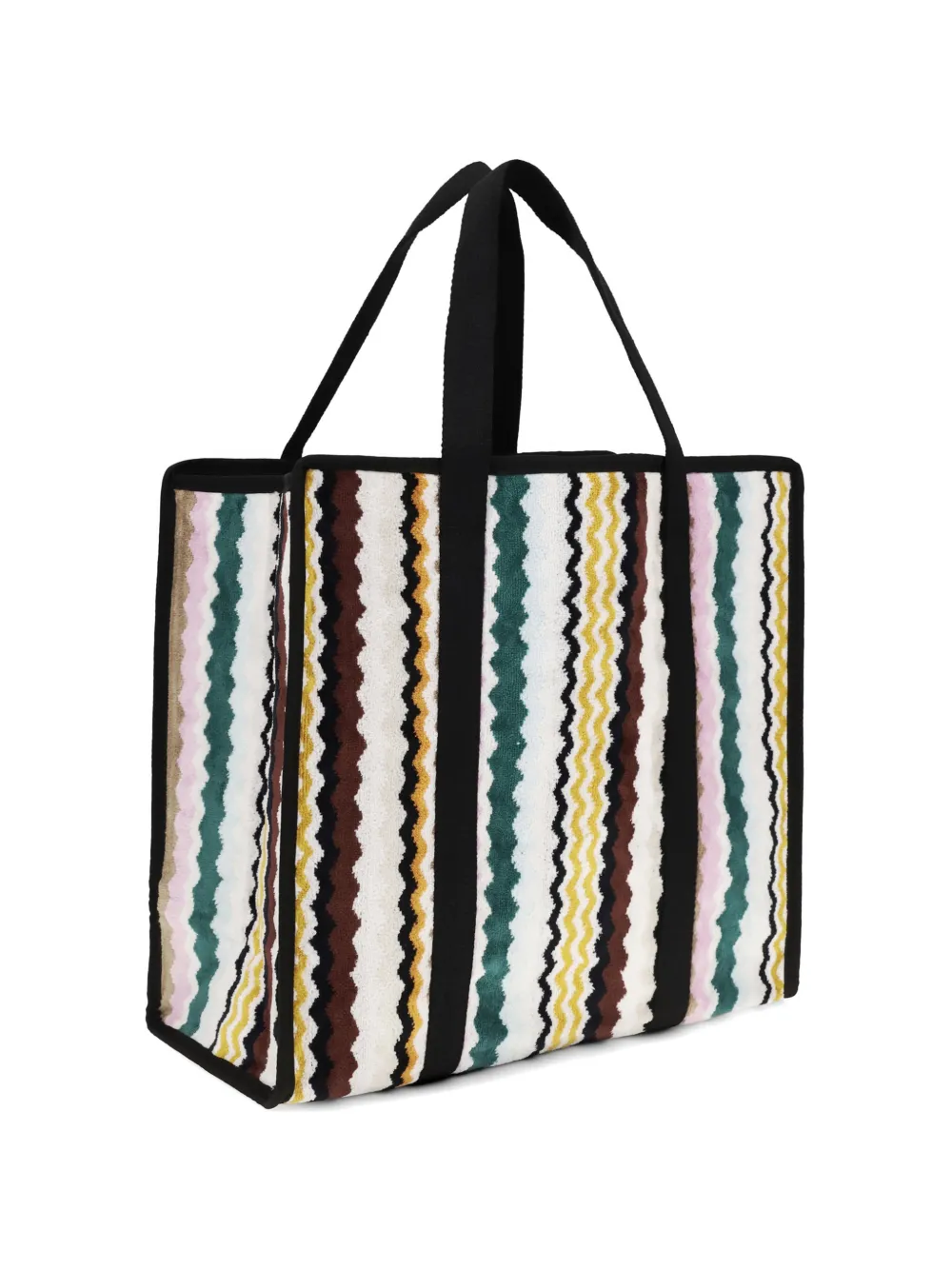 Missoni Aura zigzag-print tote bag - Bianco
