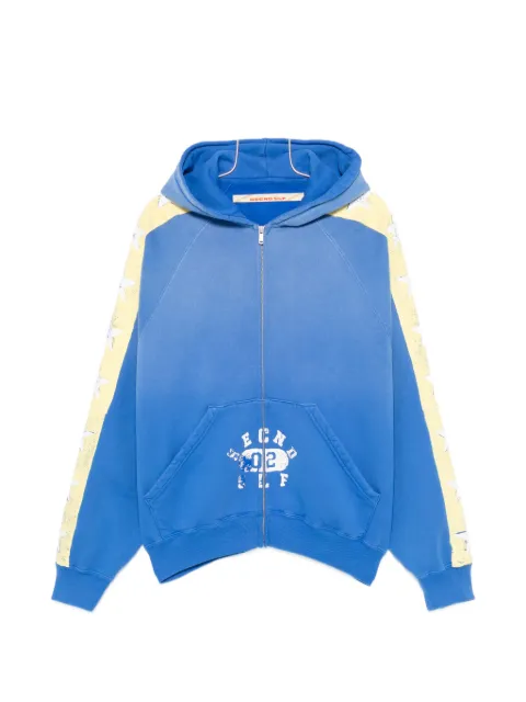 SECND SLF star-print zip-up hoodie