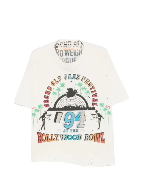SECND SLF graphic-print distressed T-shirt
