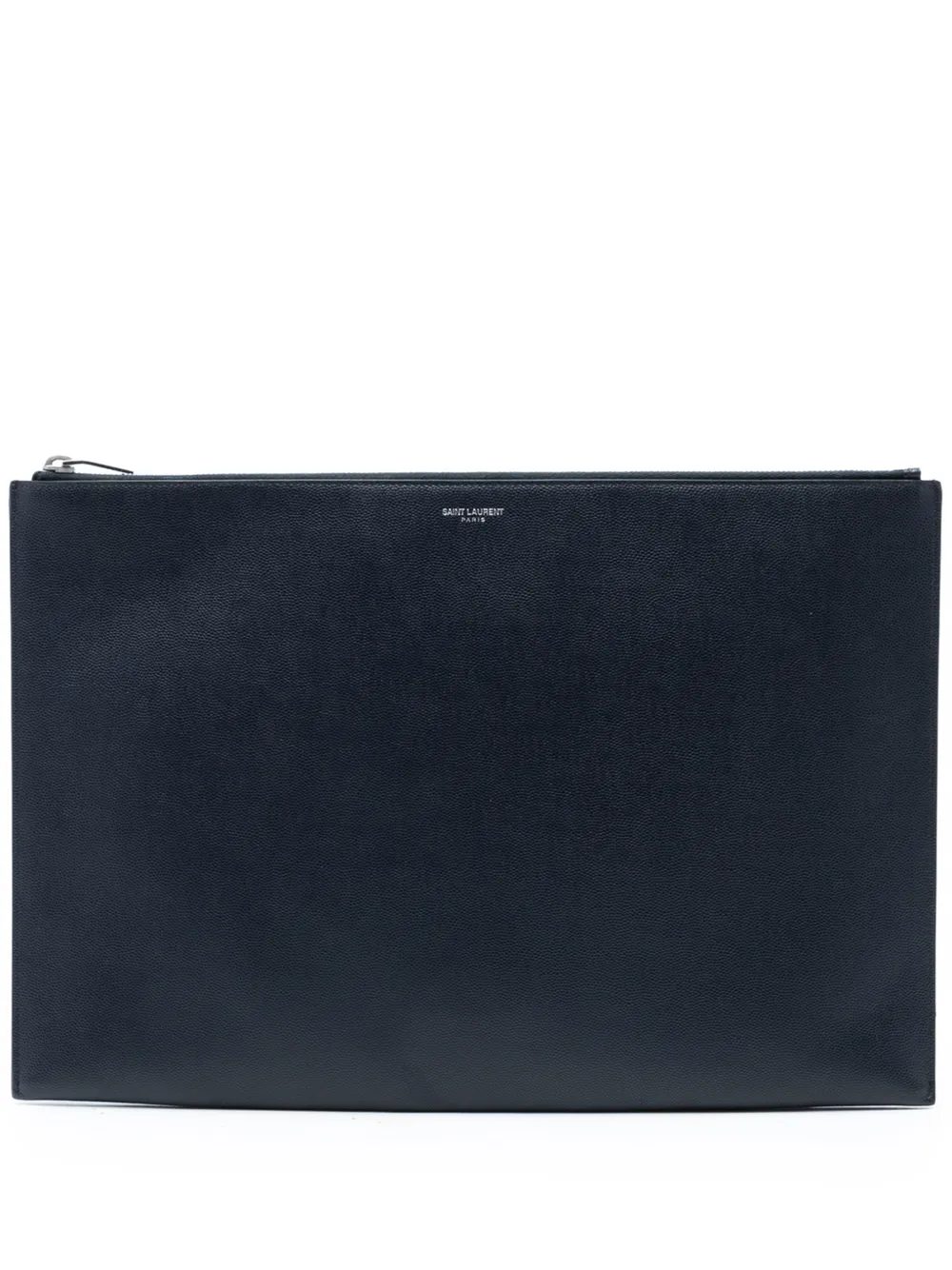 Saint Laurent Pre-Owned 2016 Grain De Poudre Zip Document Holder clutch bag - Nero