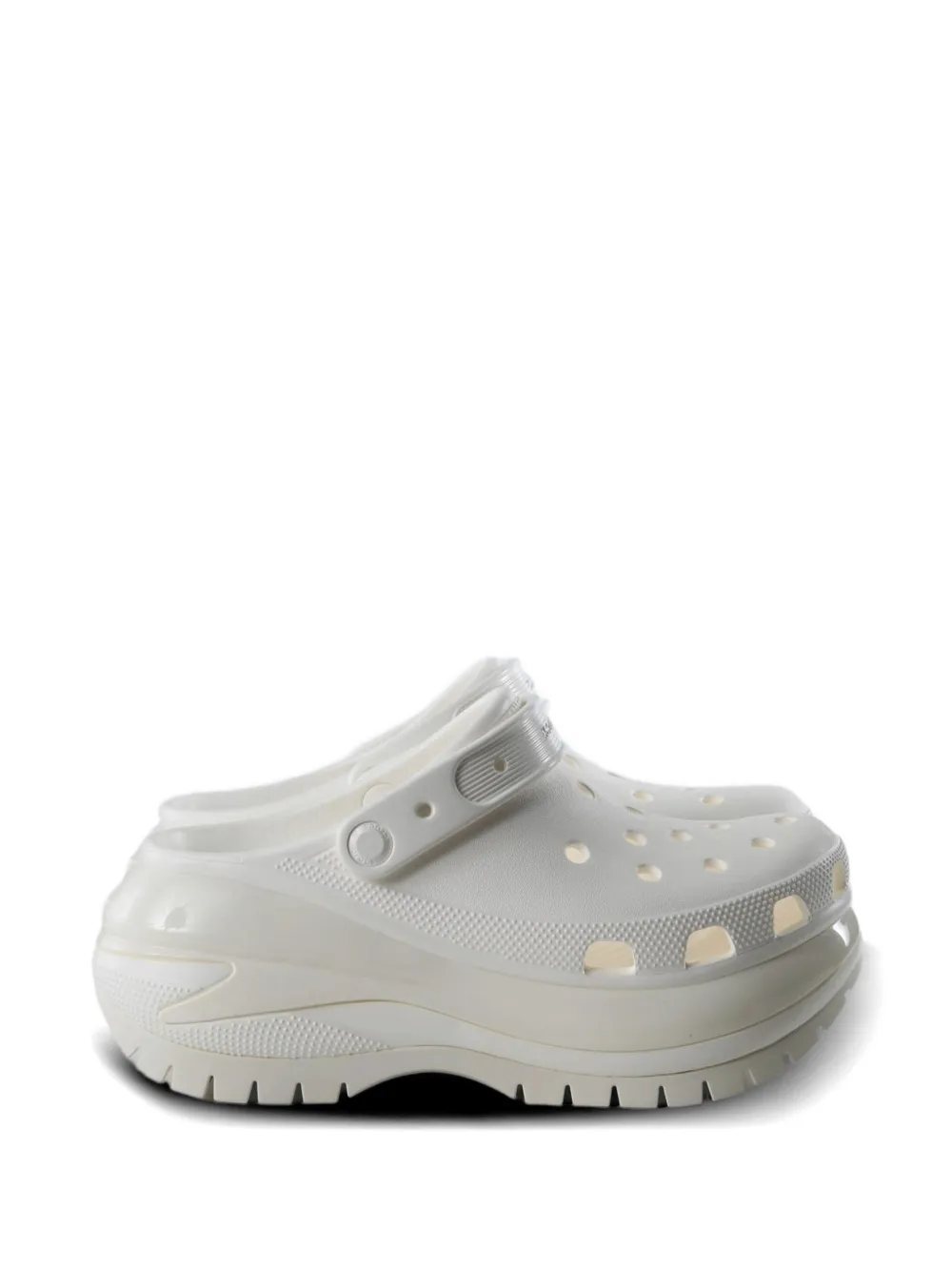 Crocs Mega Crush perforated mules - Bianco