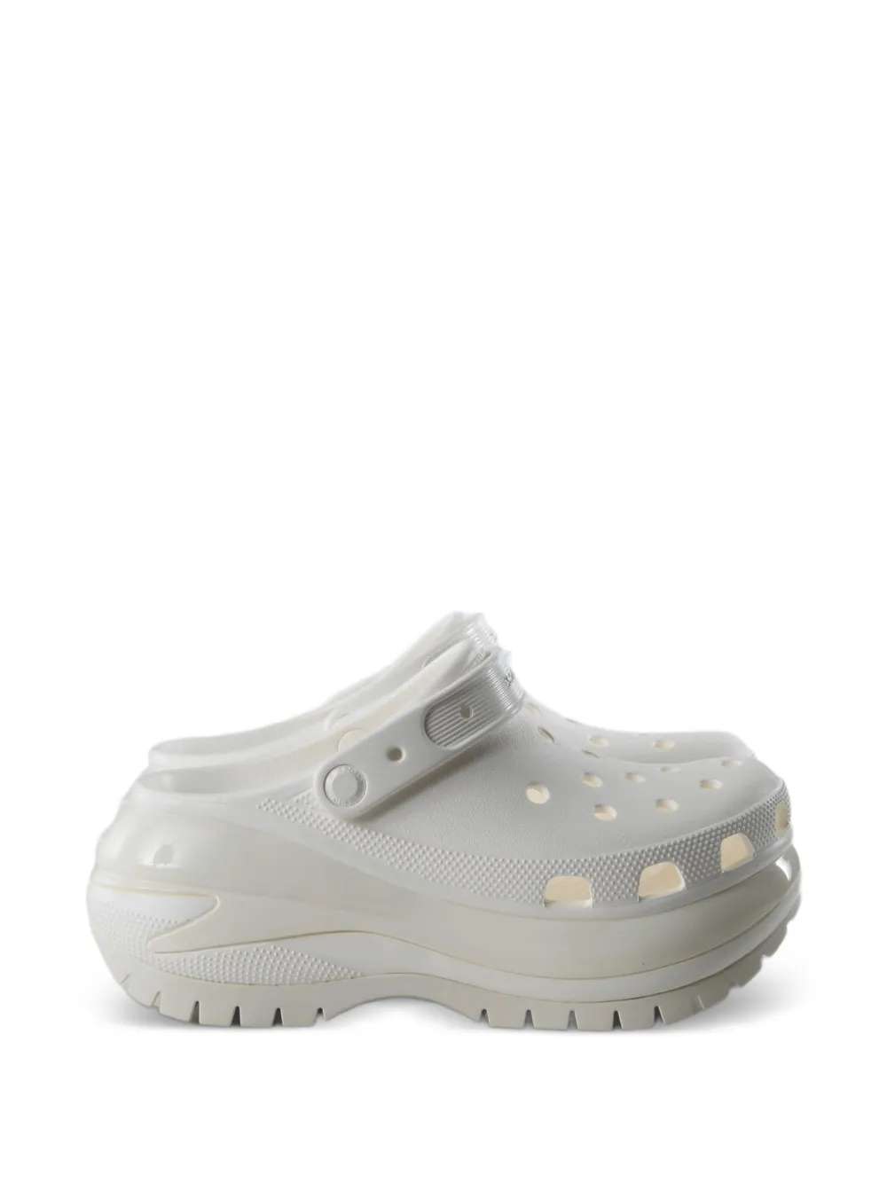 Crocs Mega Crush perforated mules - Bianco