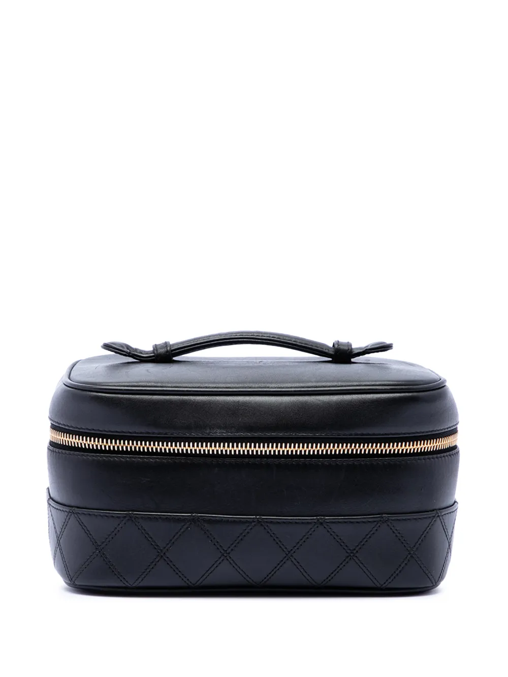 CHANEL Pre-Owned 1994-1996 CC Quilted Lambskin Case vanity bag - Nero
