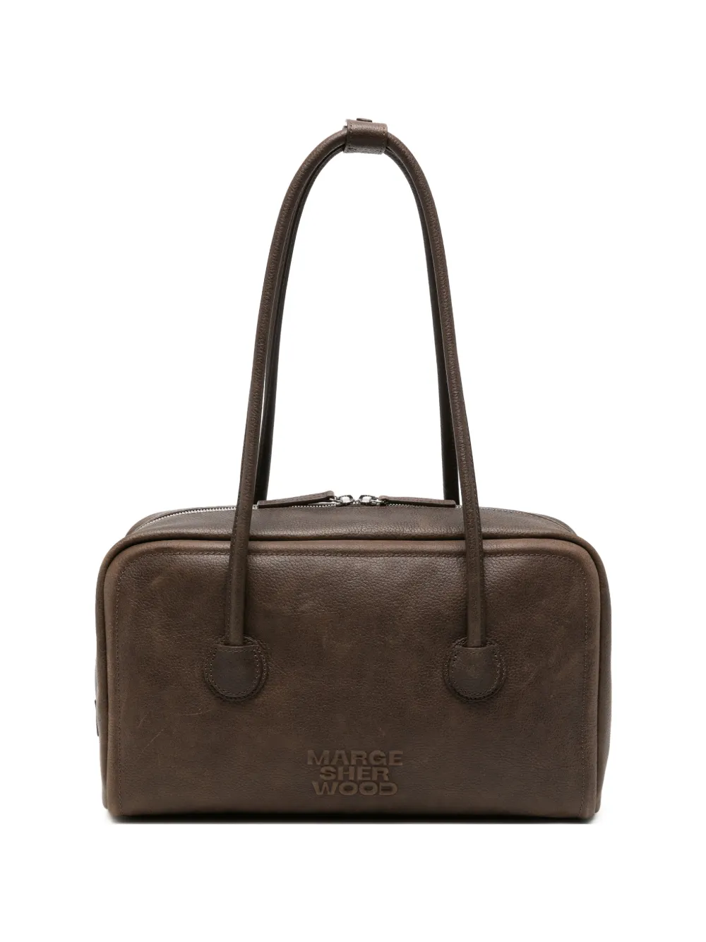 MARGESHEWOOD logo-embossed shoulder bag - Braun