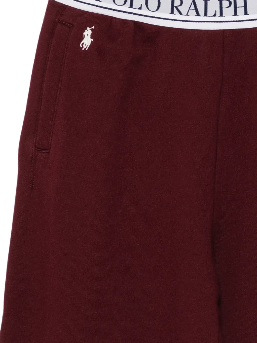 POLO RALPH LAUREN KIDS Badstof joggingbroek met logo Rood