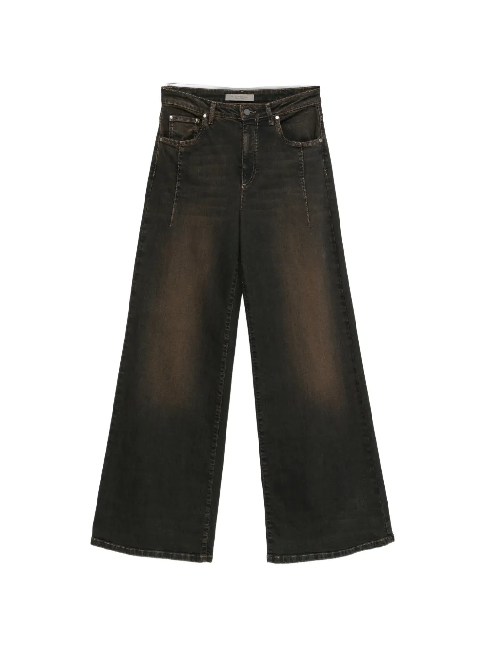 D.Exterior faded-effect wide-leg jeans - Marron D.Exterior faded-effect wide-leg jeans - Marron