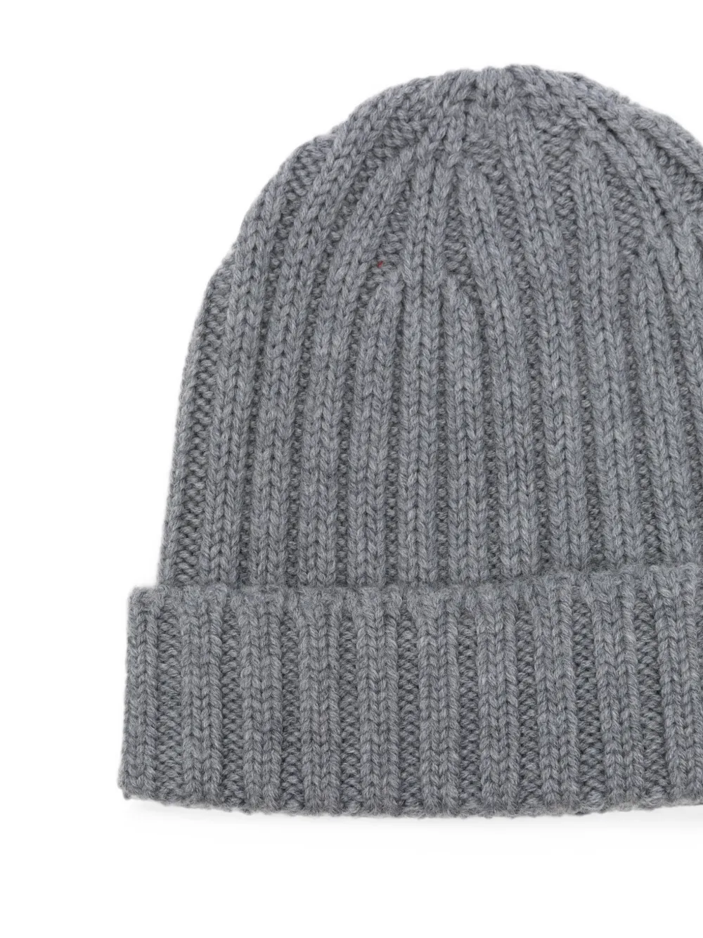 ASPESI Ribgebreide hoed Grijs