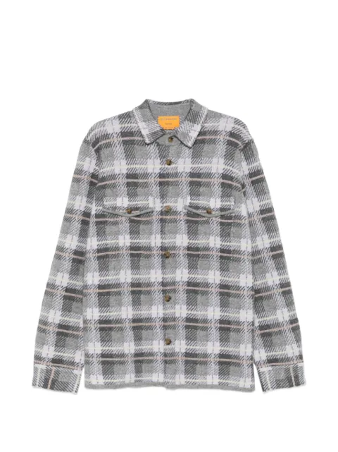 Guest In Residence check-pattern cashmere shirt