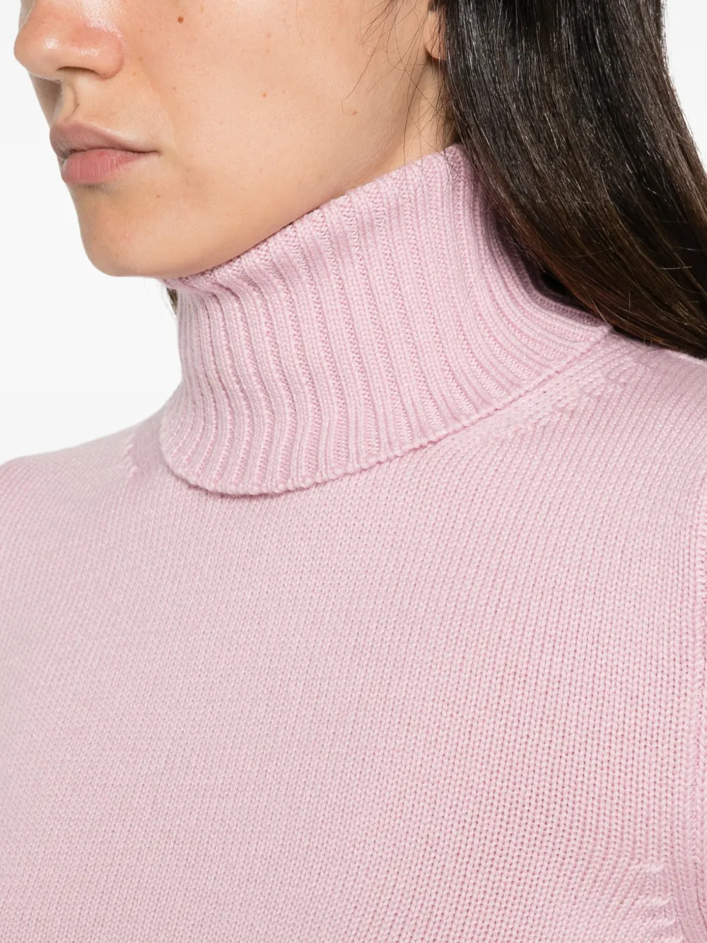 ALPHA STUDIO roll-neck knitted sweater Roze