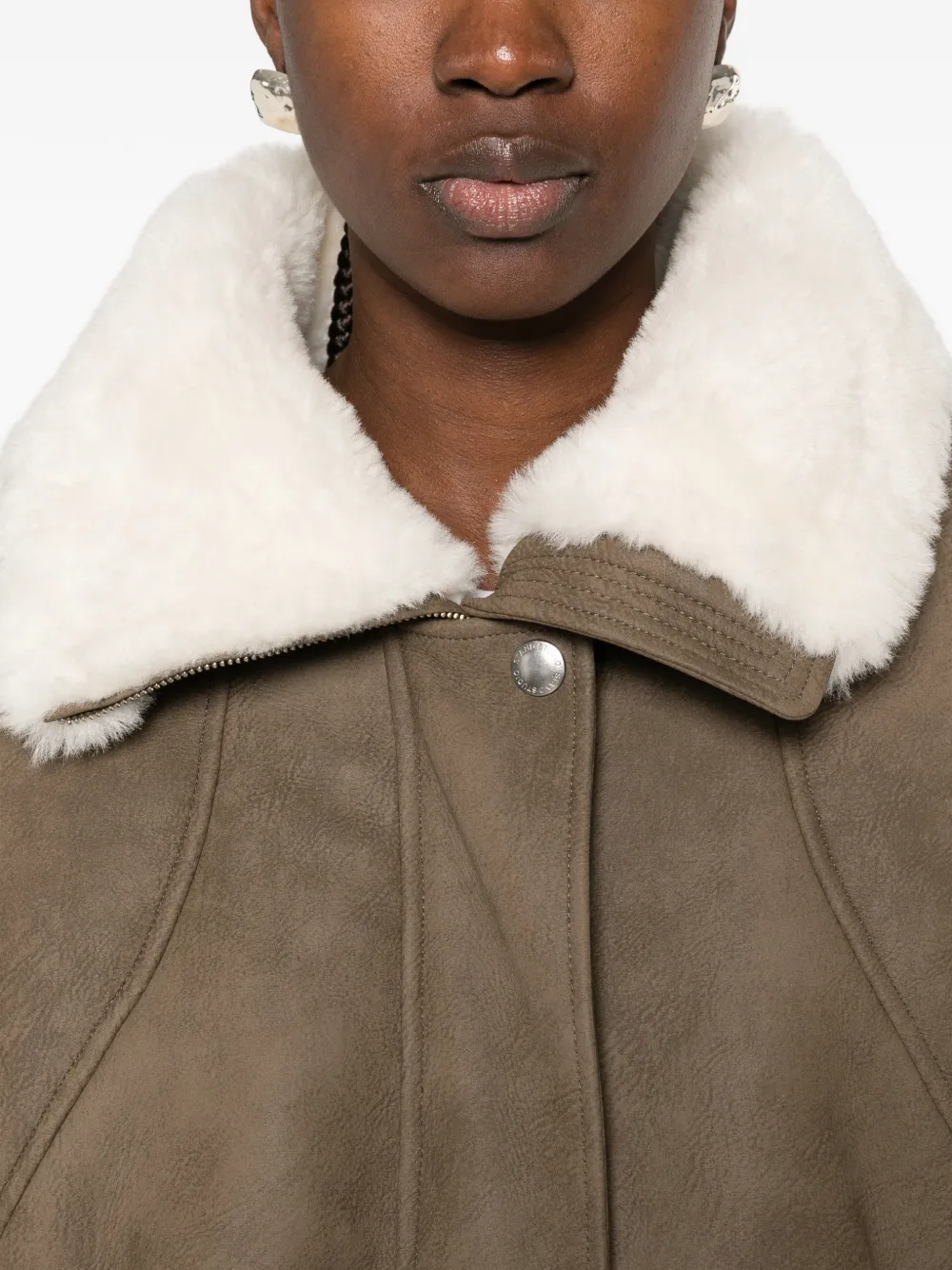 STAND STUDIO Sevyn button-up jacket Bruin