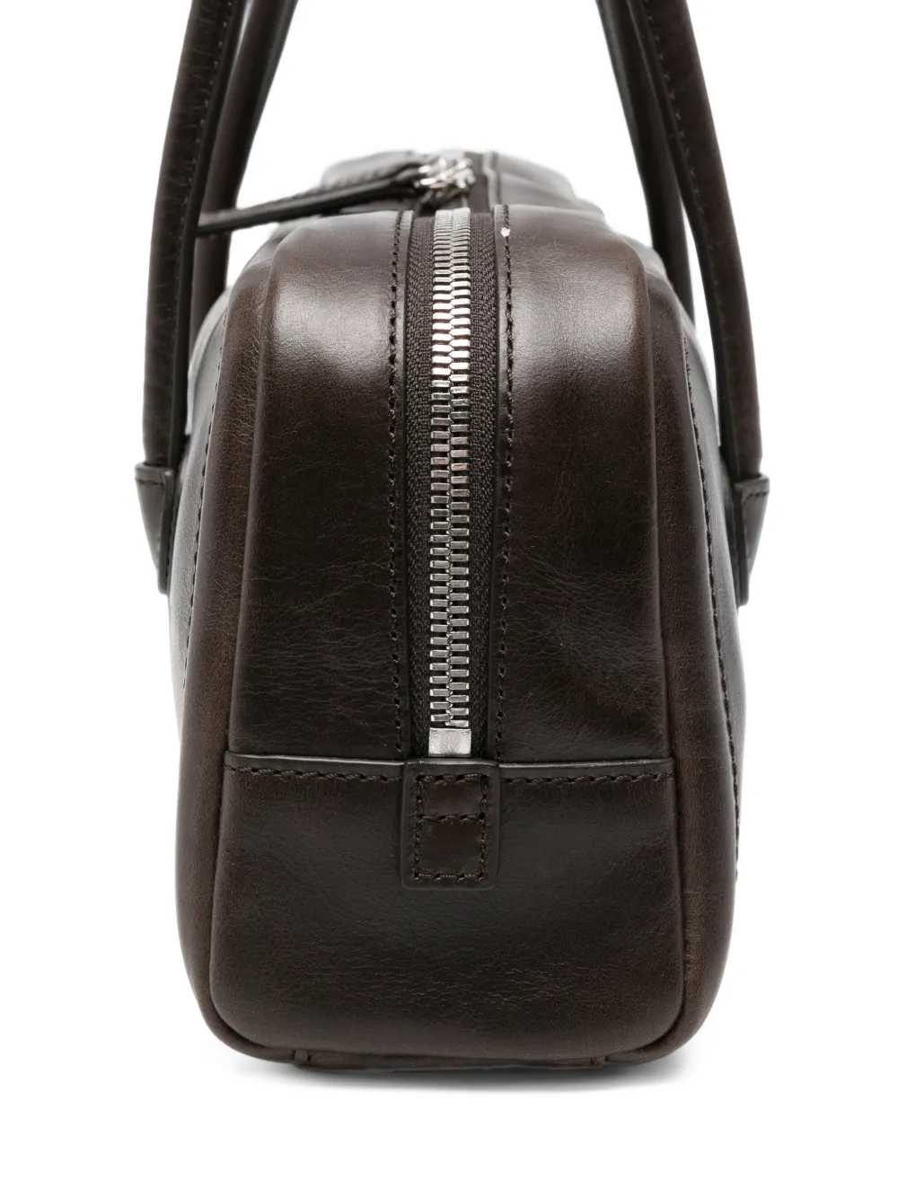 MARGESHEWOOD Soft Boston leren schoudertas Bruin