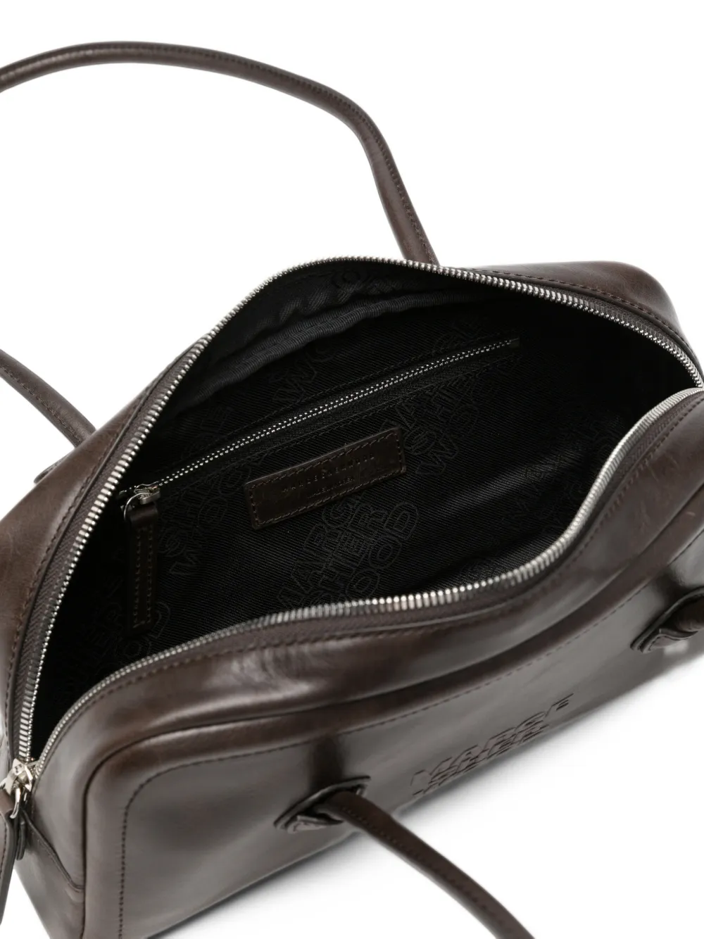 MARGESHEWOOD Soft Boston leren schoudertas Bruin