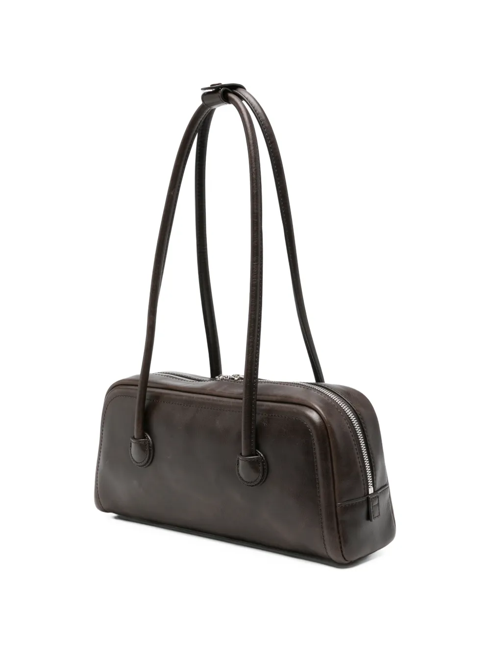 MARGESHEWOOD Soft Boston leren schoudertas Bruin