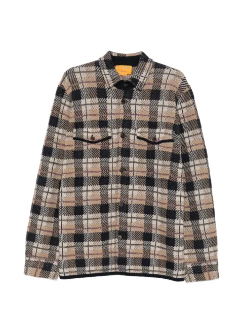 Guest In Residence check-pattern cashmere shirt