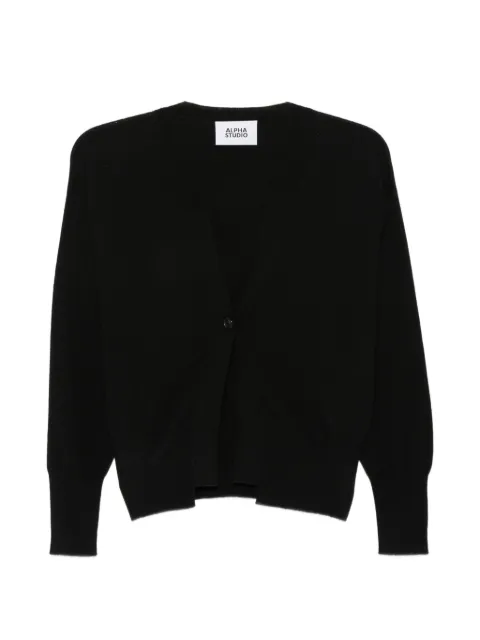 ALPHA STUDIO button-fastening long-sleeve cardigan