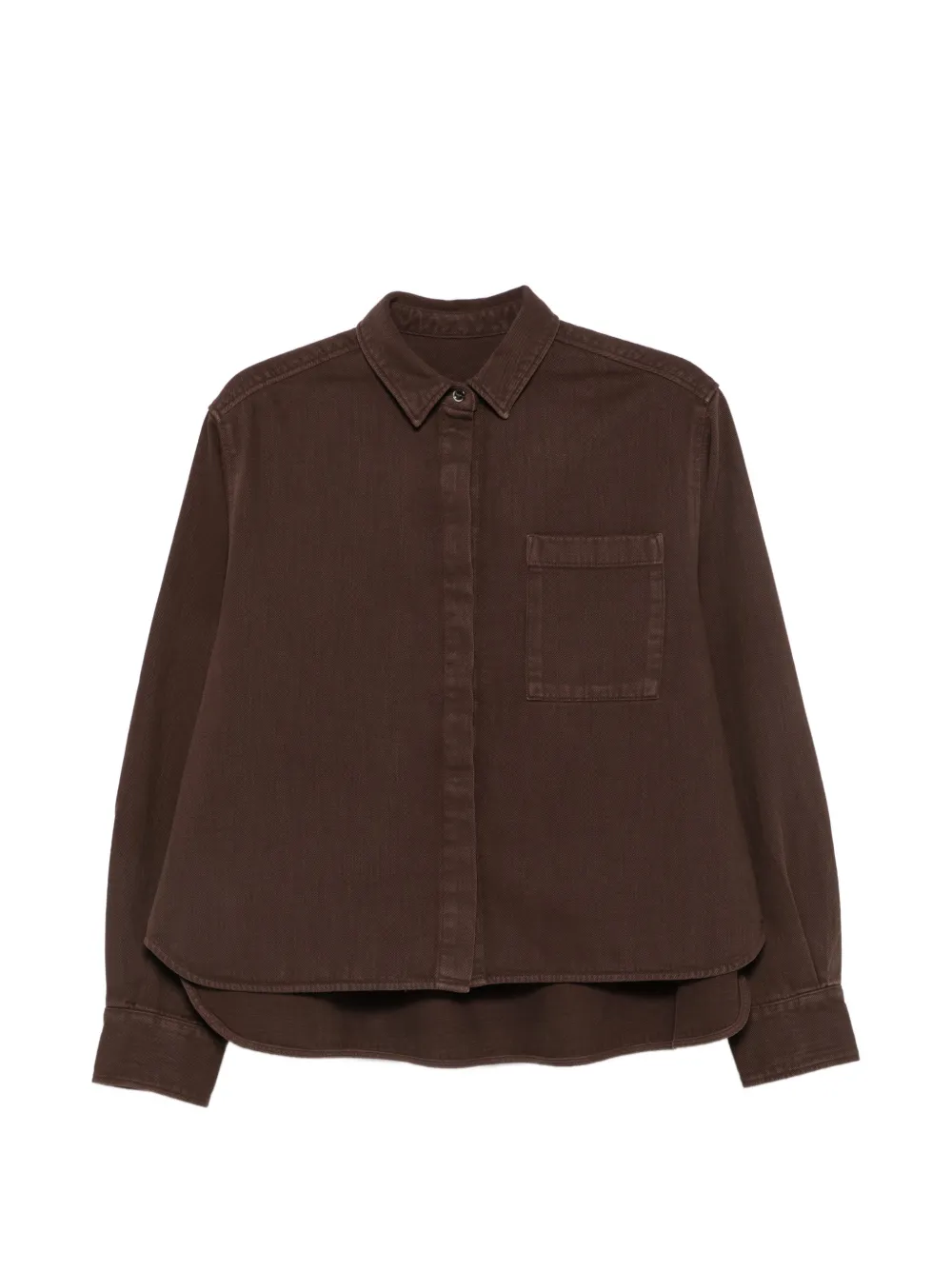 Nine In The Morning Arizona chest-pocket button-fastening shirt - Braun