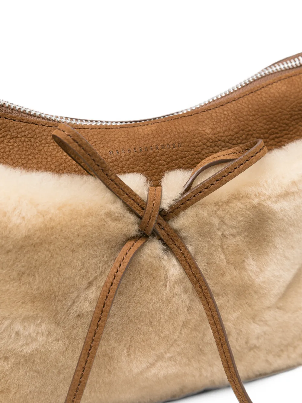 MARGESHEWOOD Ribbon schoudertas met strikdetail Bruin