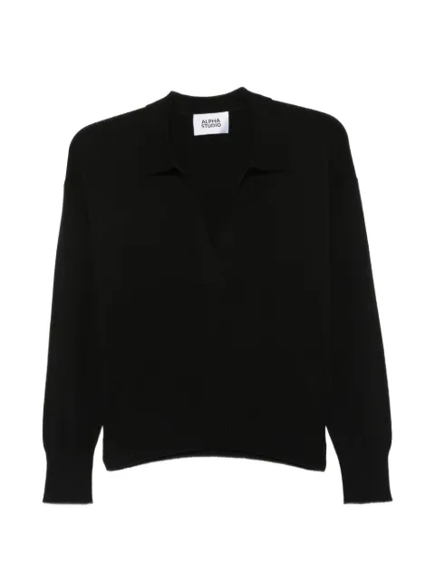 ALPHA STUDIO V-neck top