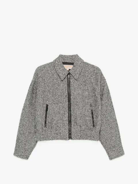 Michael Kors tweed zip-up jacket