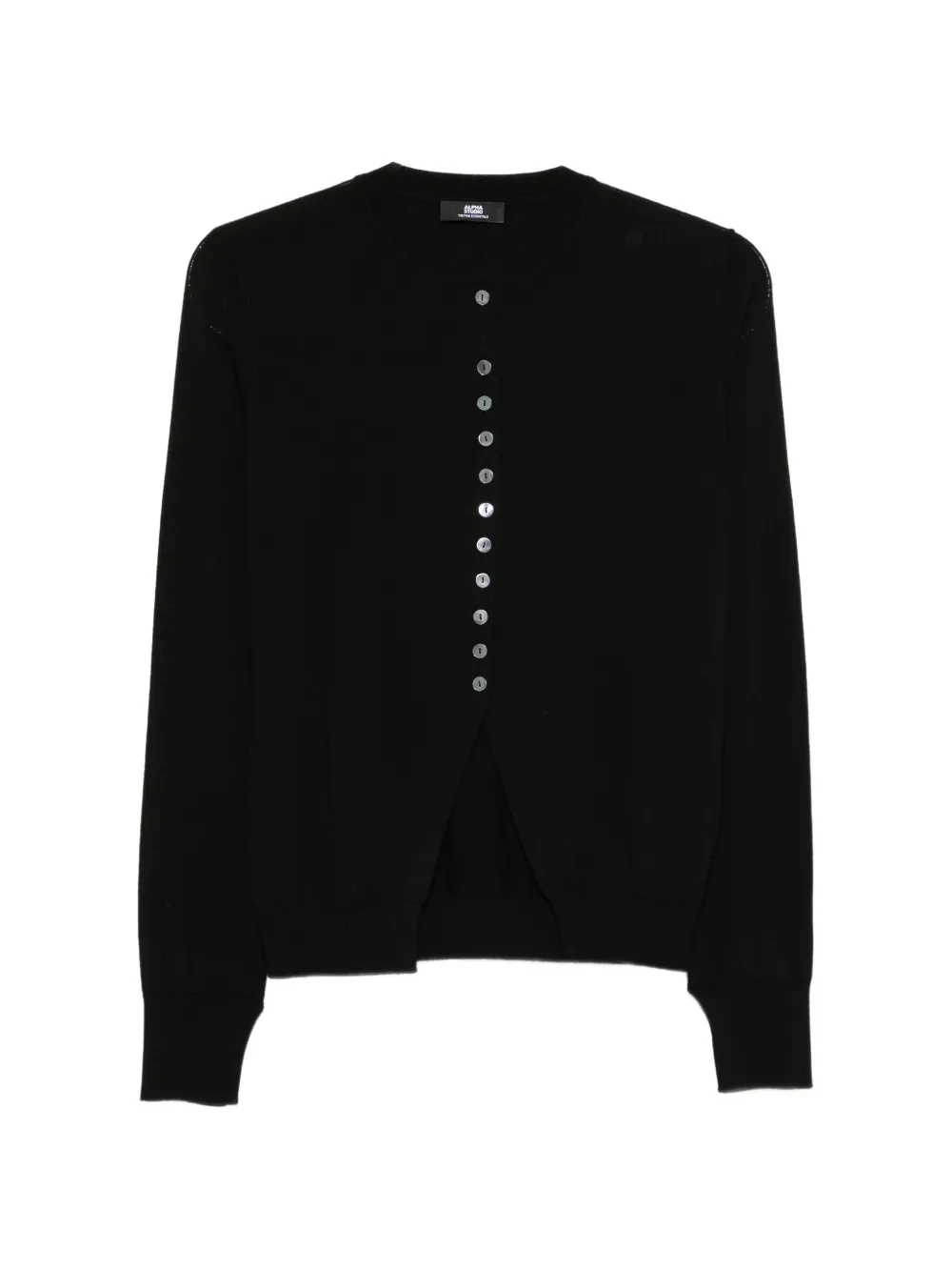 ALPHA STUDIO button-up crew-neck cardigan