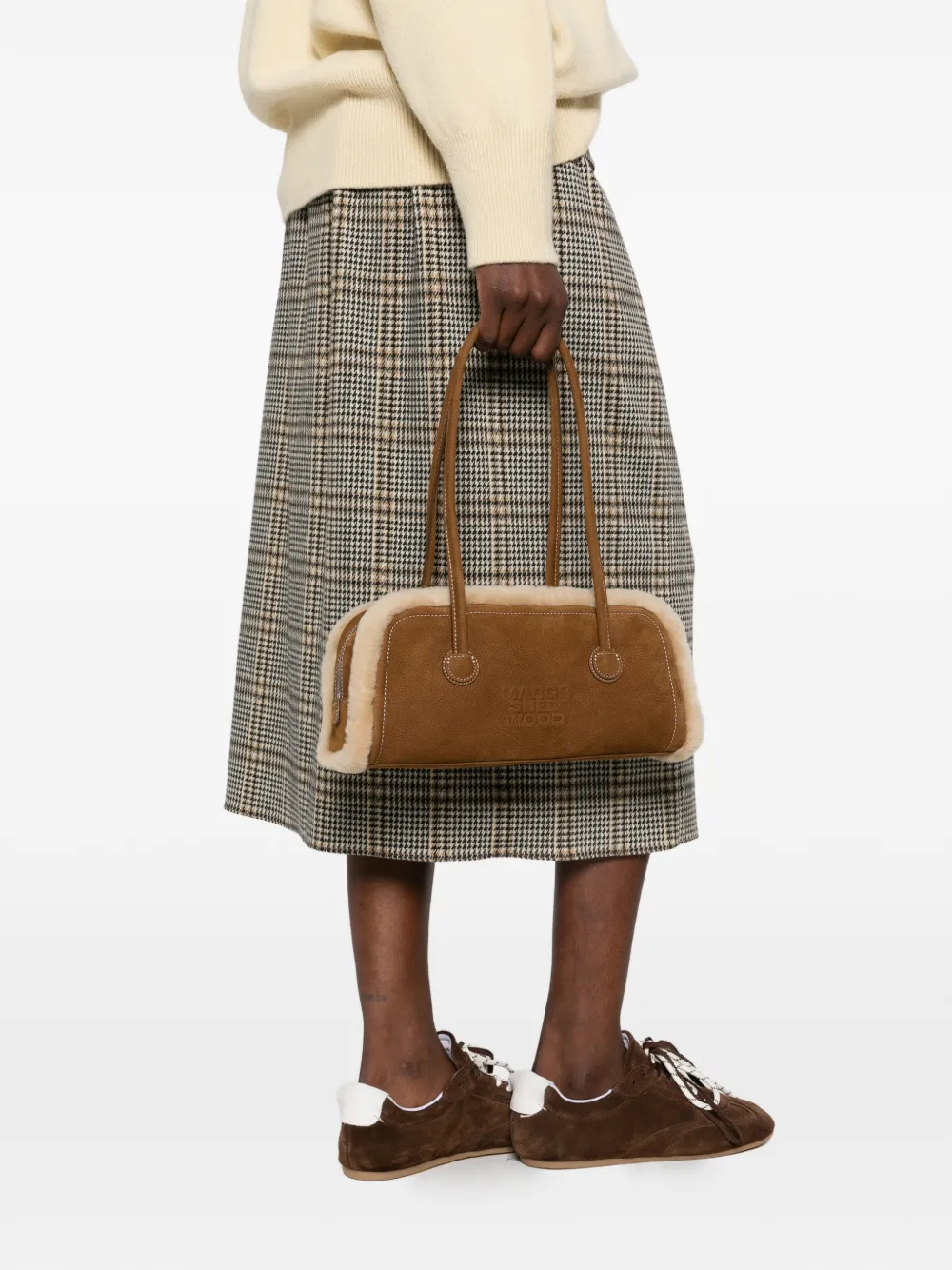 MARGESHEWOOD Soft Boston schoudertas Bruin