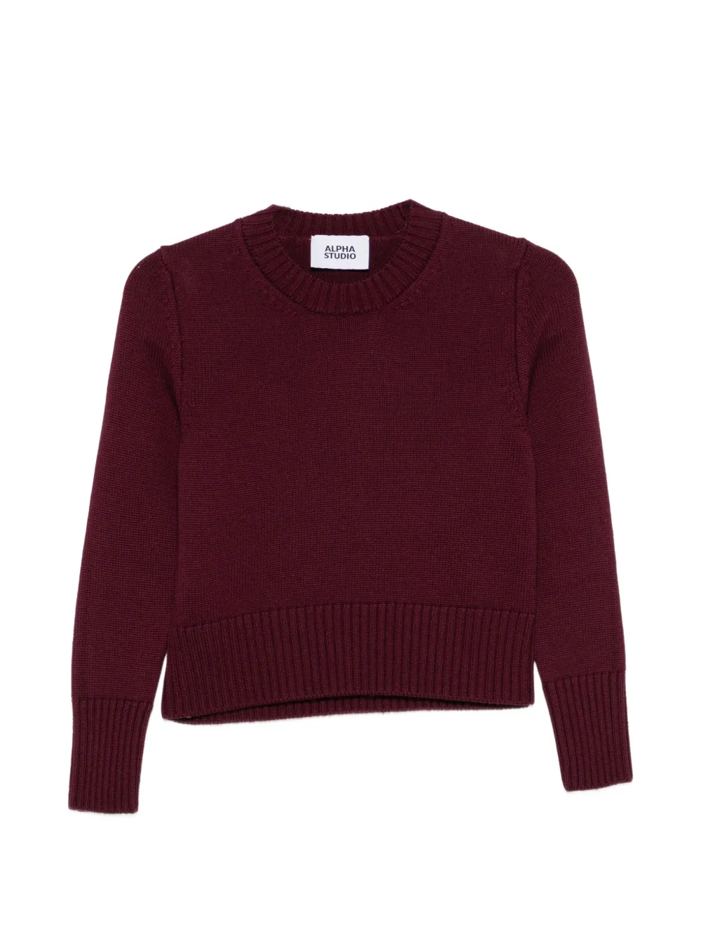 ALPHA STUDIO ribbed-knit wool sweater