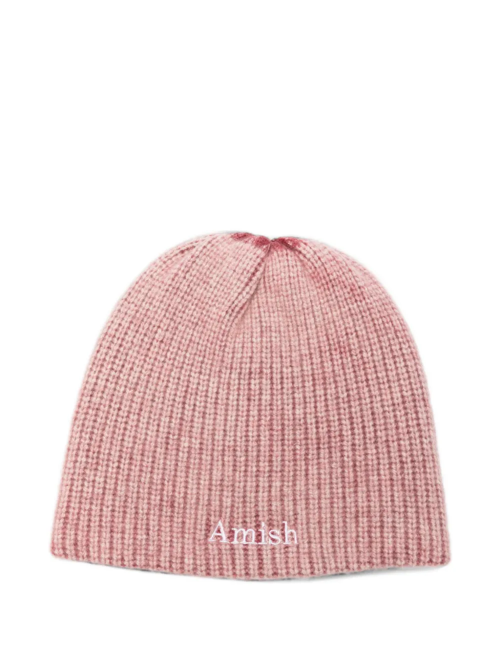 AMISH ribbed-knit beanie hat - Rose AMISH ribbed-knit beanie hat - Rose