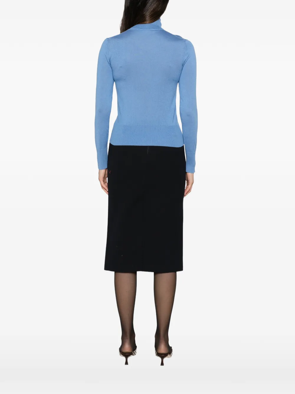 ALPHA STUDIO Gebreide coltrui Blauw