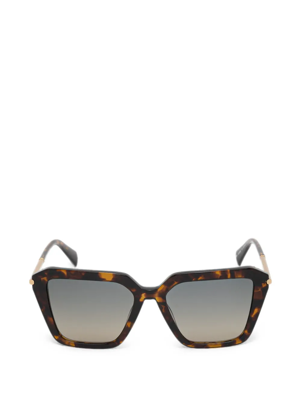 Allsaints Tortoiseshell-effect Square-frame Sunglasses In Brown