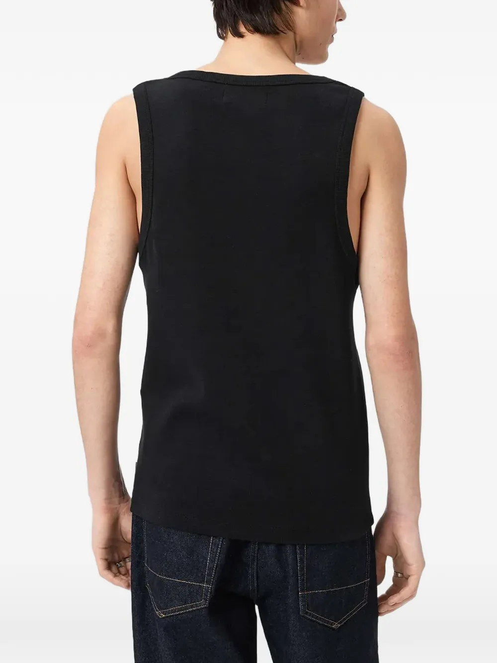 AllSaints Ribgebreide top Zwart