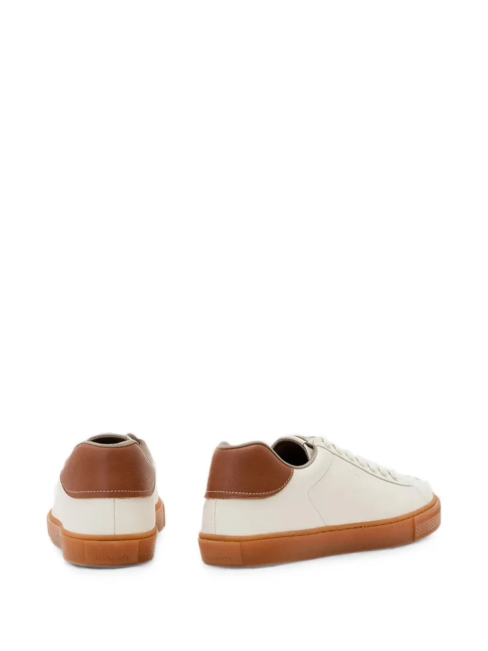 AllSaints Sneakers met logo-reliëf en gum zool Wit