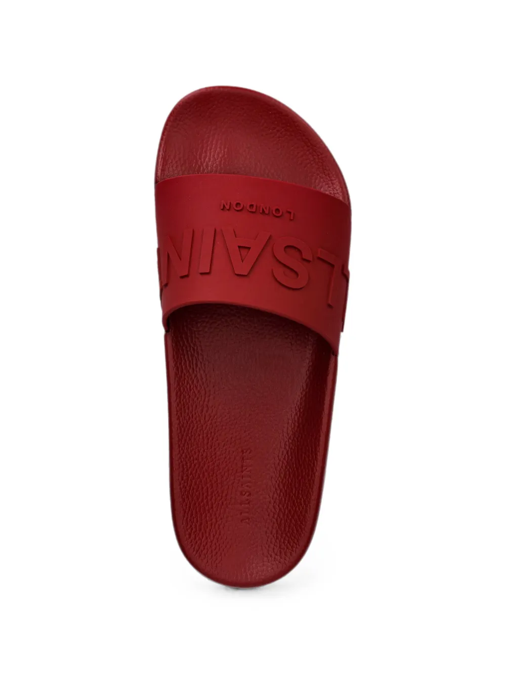 AllSaints Biggy slippers met logo-reliëf Rood