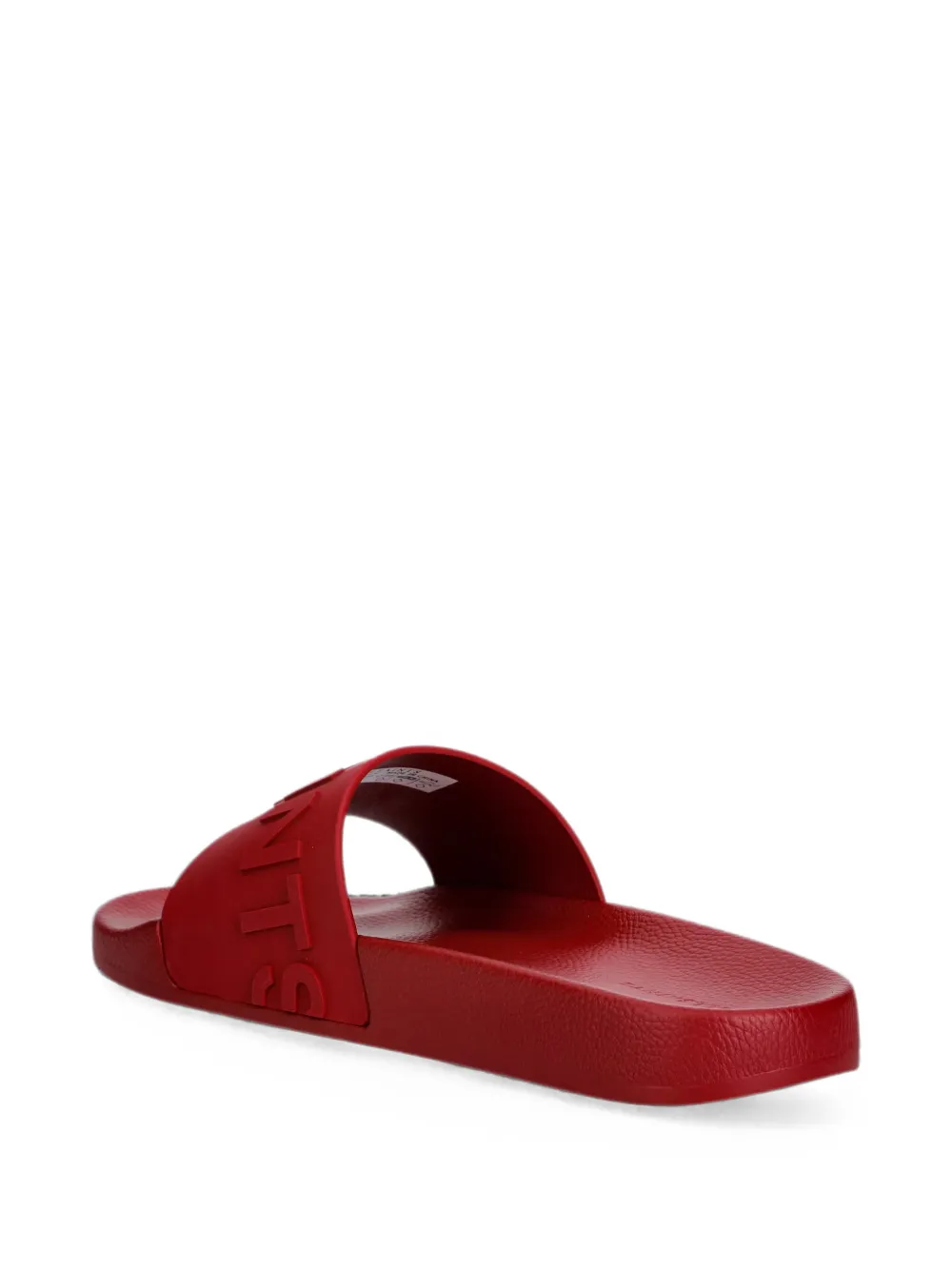 AllSaints Biggy slippers met logo-reliëf Rood
